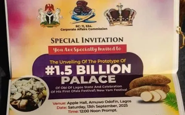 Lagos Police arrest man posing as 'Obi of Lagos' and shut down illegal N1.5 billion palace launch.