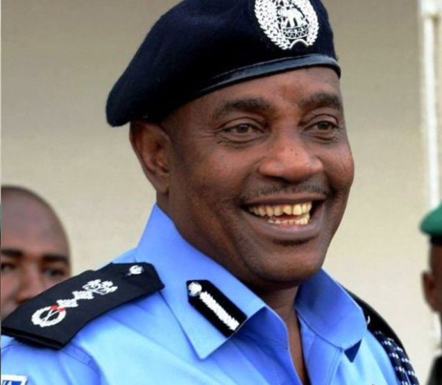 Former IGP Solomon Arase speaking at a press conference, remembered by CRAN as a defender of press freedom and a friend to journalists.