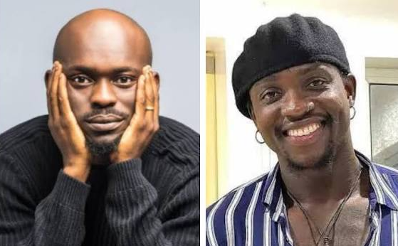 VeryDarkMan and Mr Jollof seen engaging in a physical altercation on a United Nigeria Airlines flight from Asaba to Lagos as passengers and crew attempt to separate them.