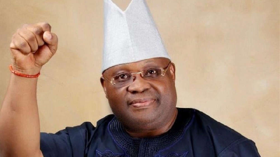 “Osun Governor Ademola Adeleke announces resignation from PDP due to national leadership crisis.”