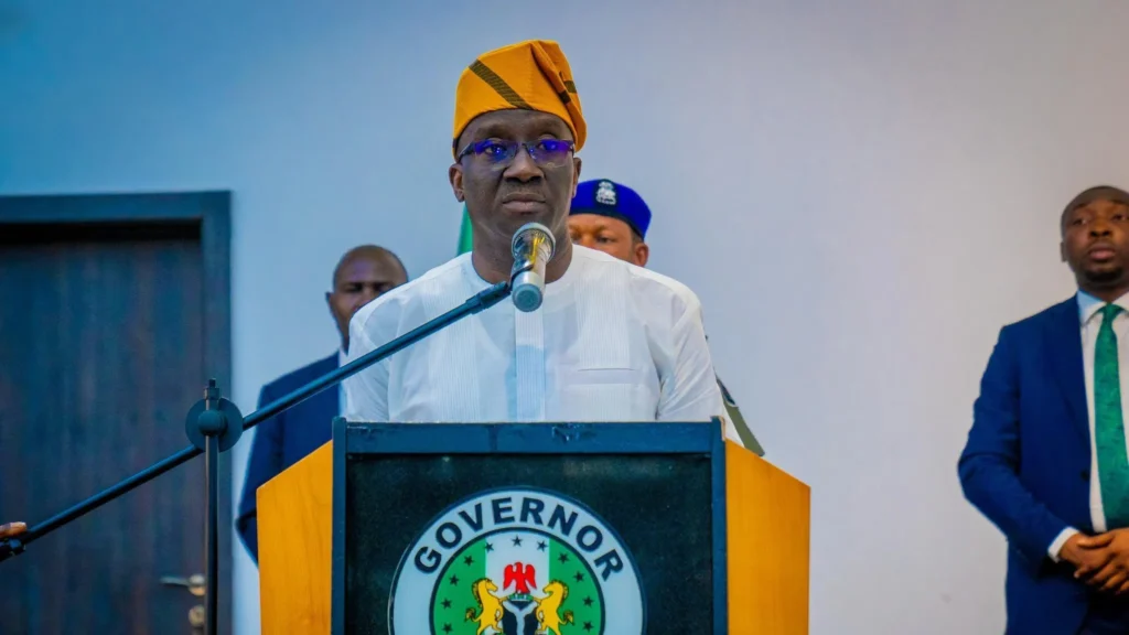 Governor Monday Okpebholo presenting the ₦939.85 billion 2026 Edo State budget